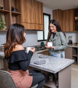 Cocina de Kaoba Juriquilla, departamentos en preventa en Querétaro